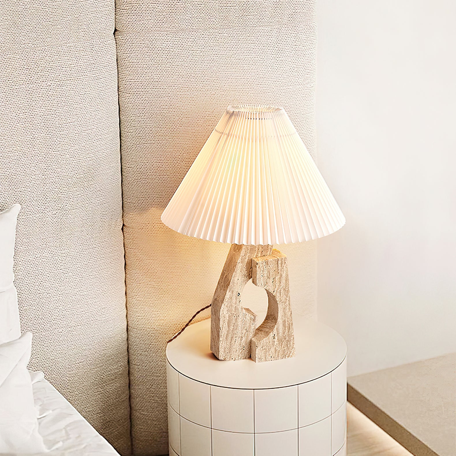 Modern Artistic Stone Pillar Table Lamp